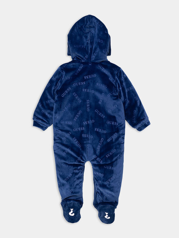 Overalls in blue color with zip - 2