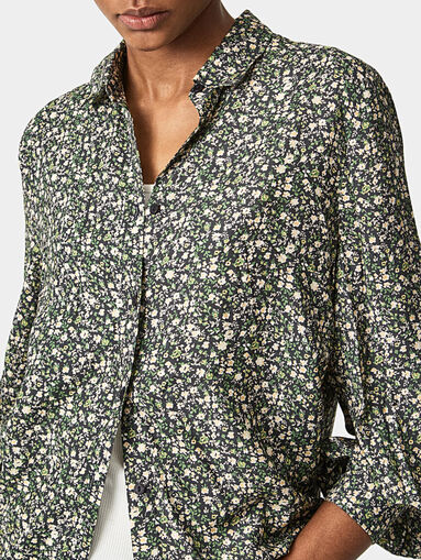 Shirt with floral print - 3