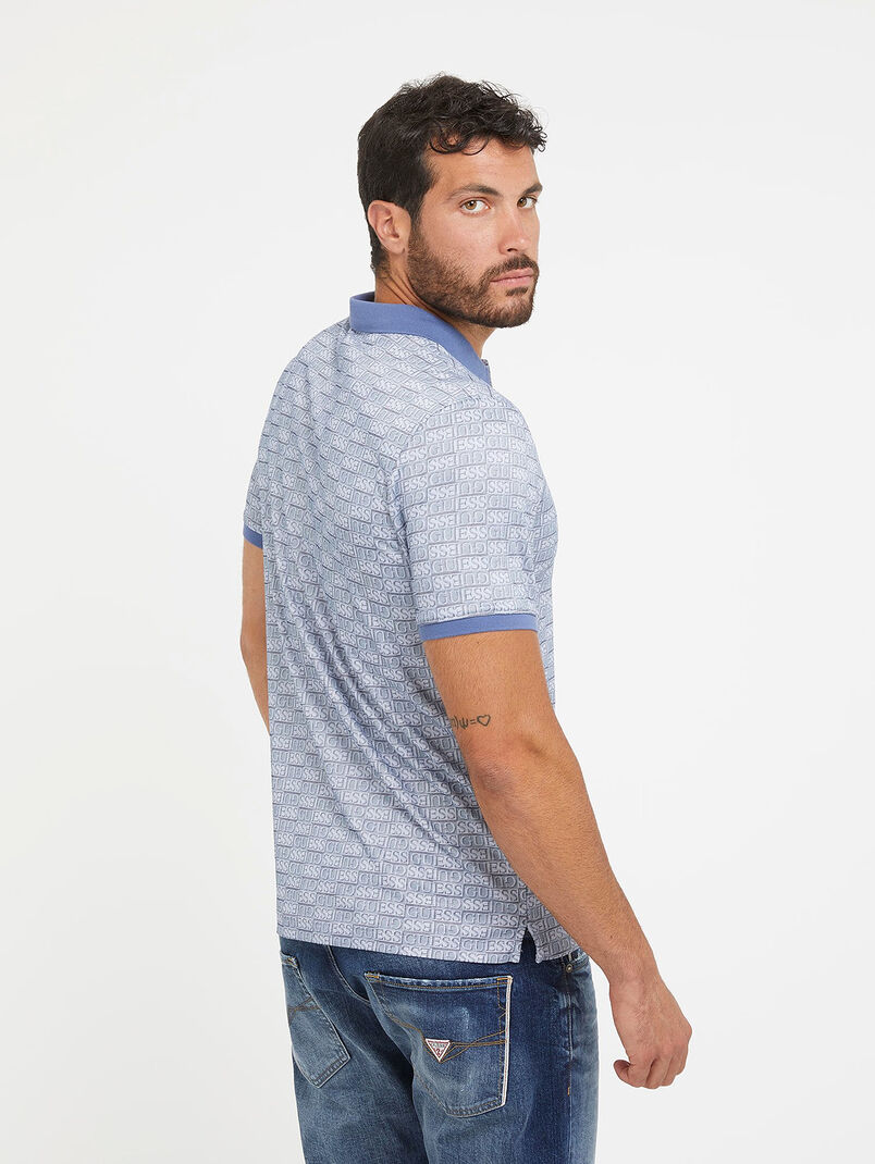 Polo-shirt with monogram print - 3