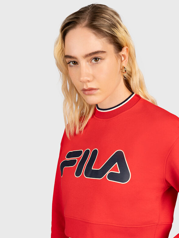 HABY cropped sports sweatshirt with logo - 4