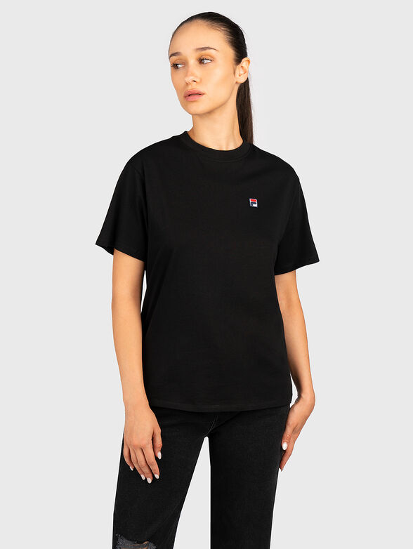 NOVA cotton T-shirt in black color - 1