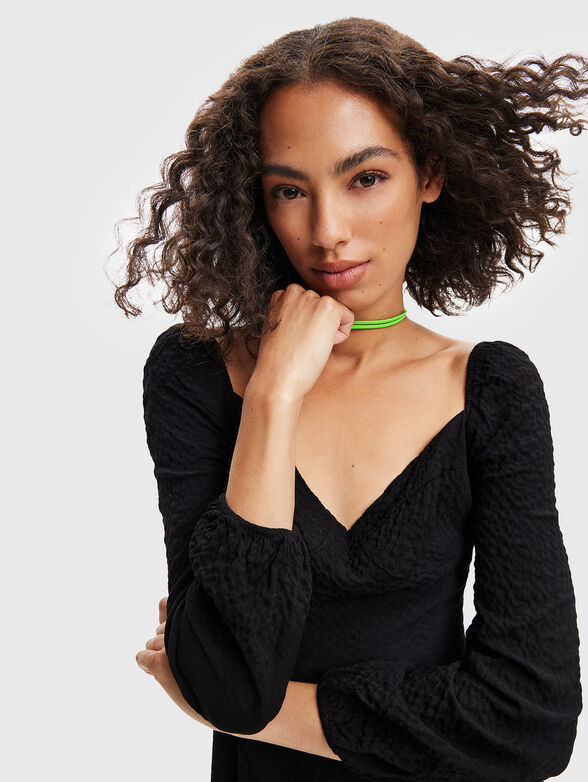CARLA black mini dress - 3