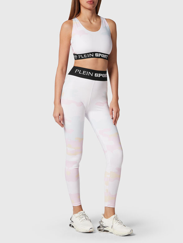 Leggings with logo band in black - 4