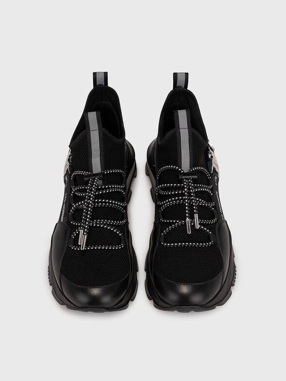 Black sneakers with metal details - 6