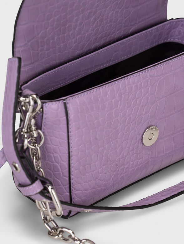 Croc-effect small crossbody bag  - 6