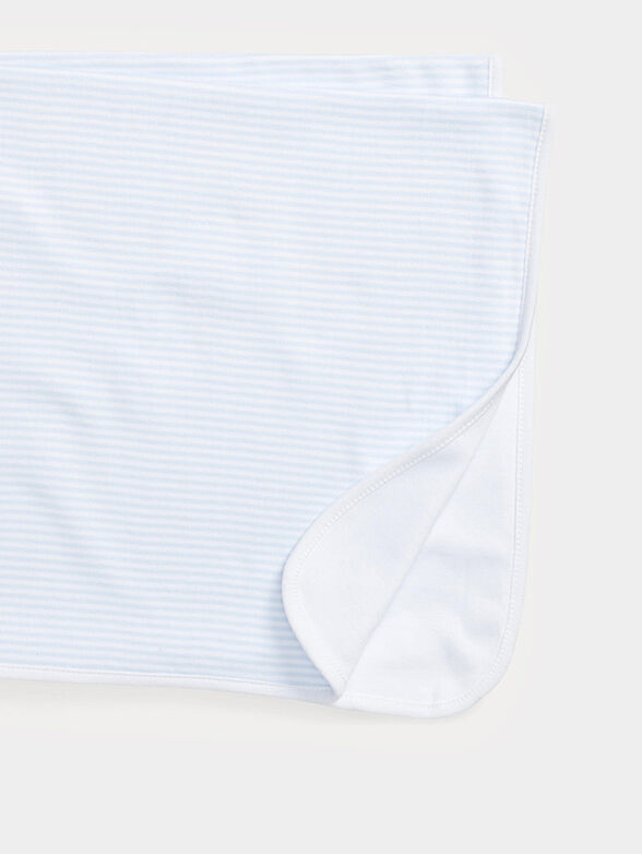 Cotton blanket with striped print - 2