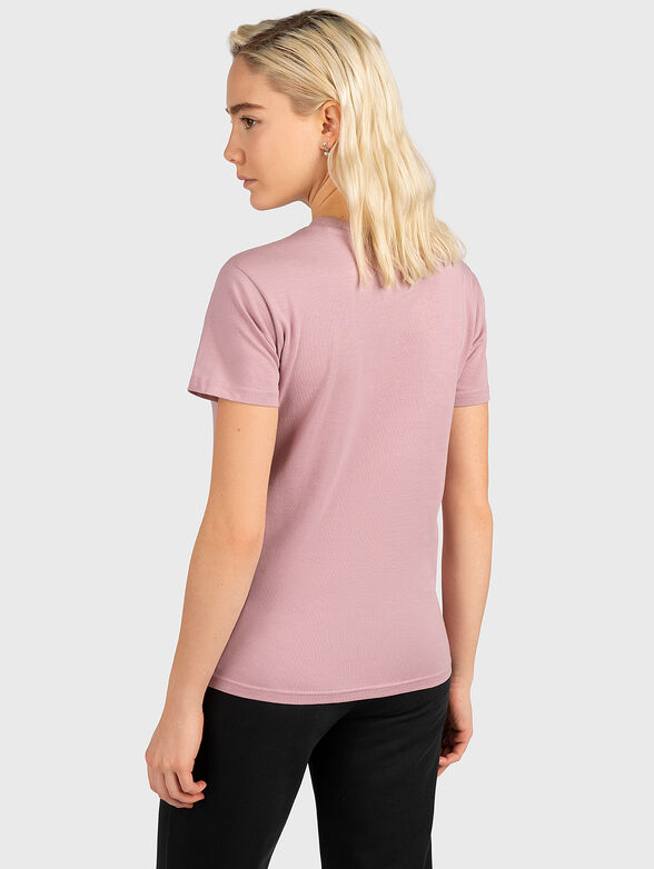 BELLUNO pink T-shirt with logo accent - 3