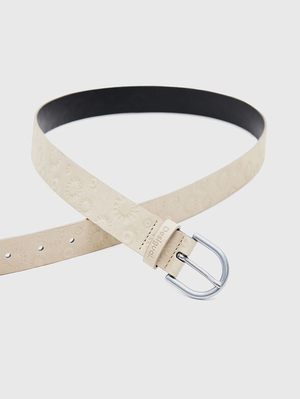 Eco leather belt with embossed texture - 1