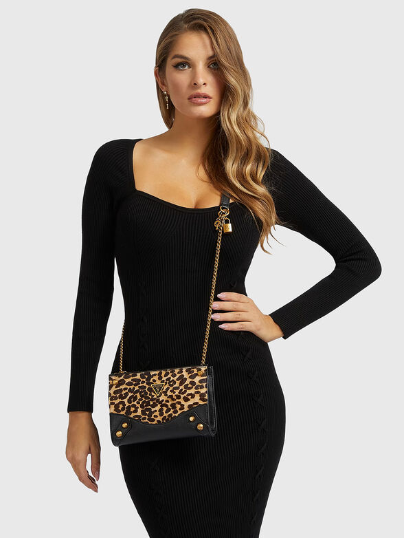 AMANTEA crossbody bag with leopard print - 2