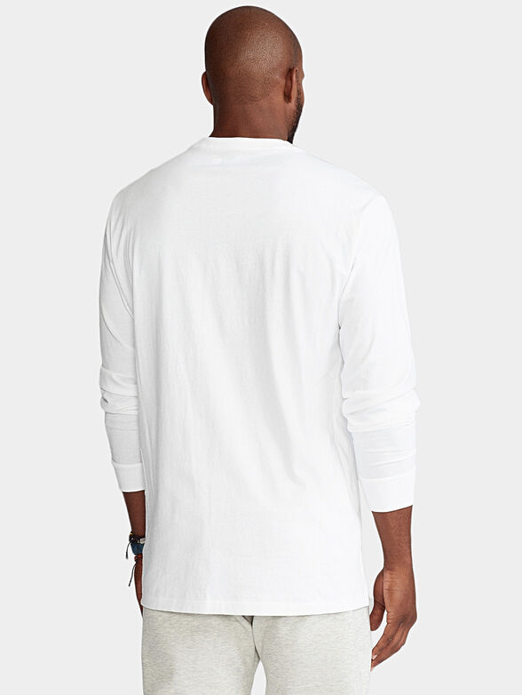 White blouse with long sleeves - 3
