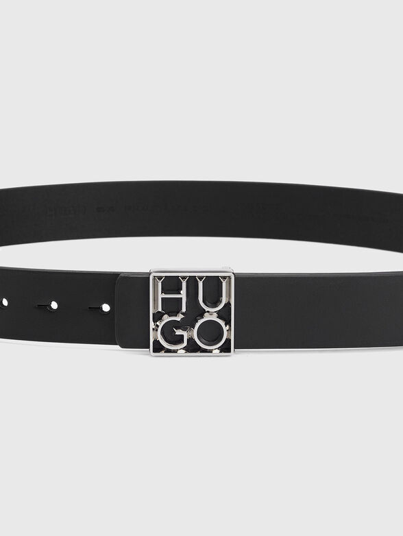 Belt with logo buckle - 3