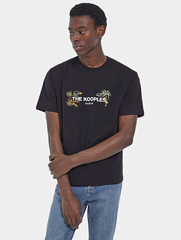 T-shirt in black color with logo print - 1