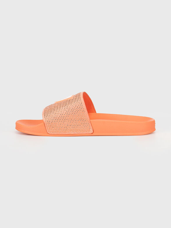 Beach slippers with rhinestones - 4