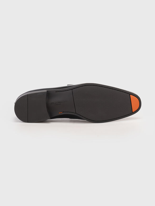 Black calf leather loafers - 4