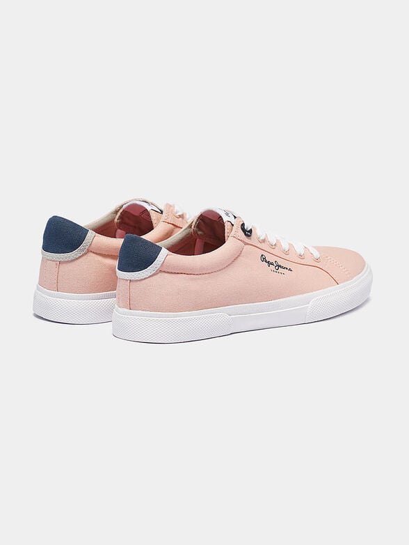 KENTON Pink cotton sneakers - 2