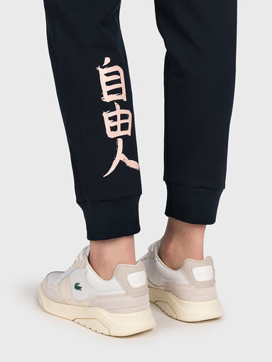JL005 high-waisted sports trousers with print - 5