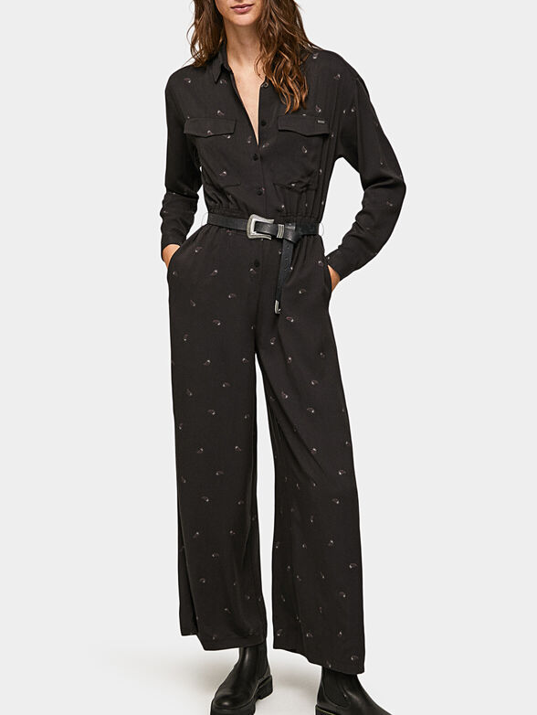 PAM black jumpsuit with belt - 3