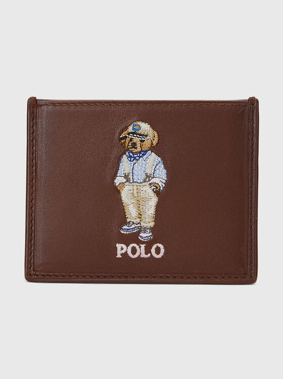 Θήκη καρτών με μοτίβο Polo Bear σε καφέ χρώμα - 1