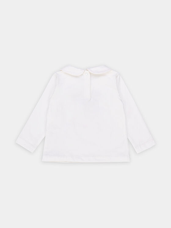 Blouse with appliquéd rhinestones - 2