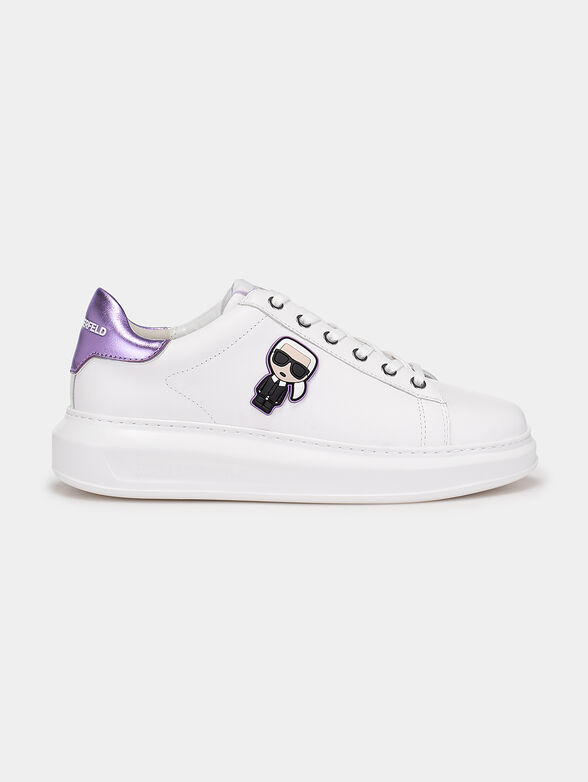 KAPRI Black sneakers with contrasting heel - 1