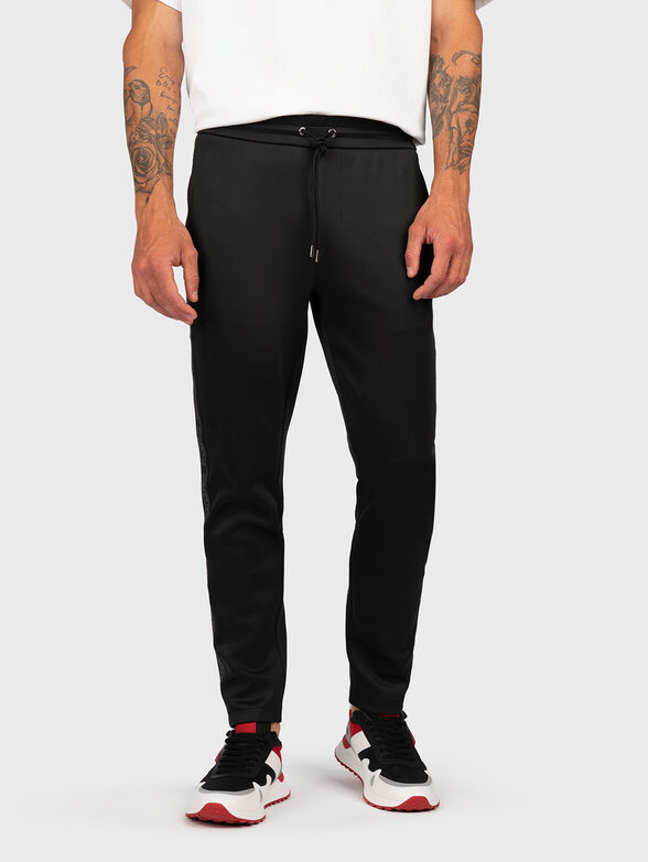Sports trousers with logo edge - 0