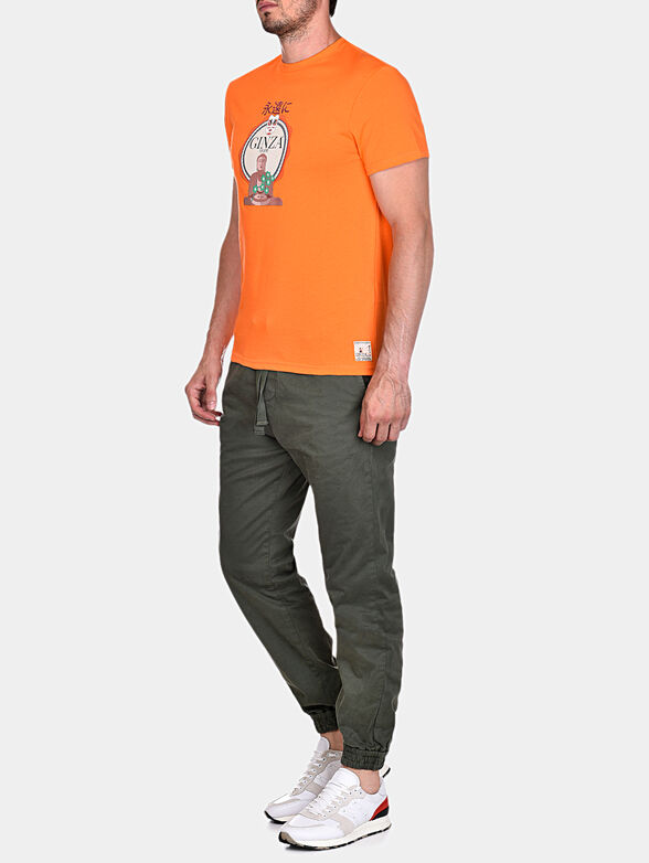 GMTS012  T-shirt in orange color - 3