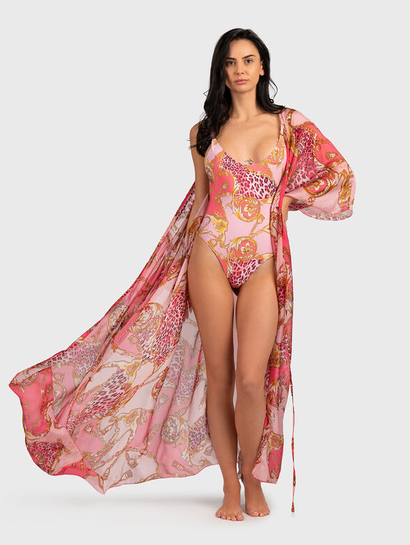 ERYN beach kimono with floral print - 1