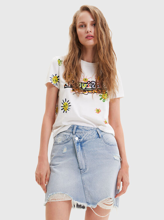 T-shirt MARGAPEPO με καλλιτεχνικές πινελιές - 1