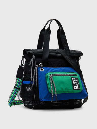 Multifunctional backpack with red accents - 3