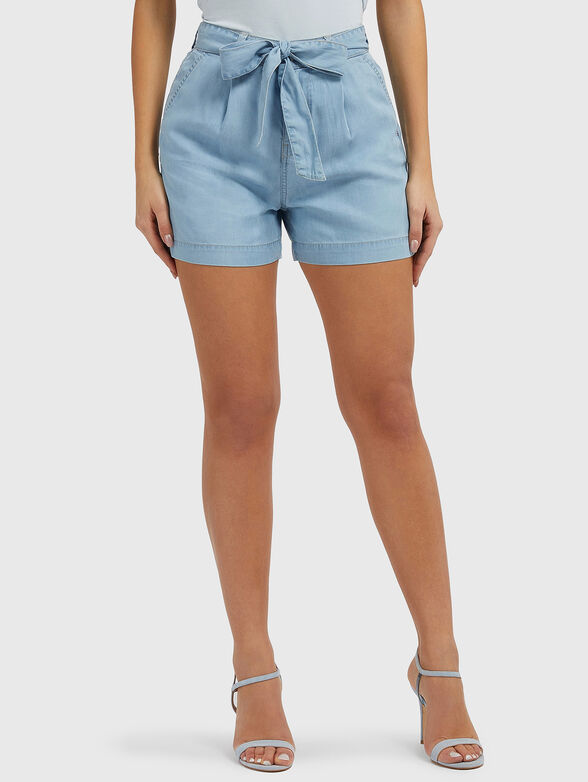 NENITA blue shorts with belt  - 1