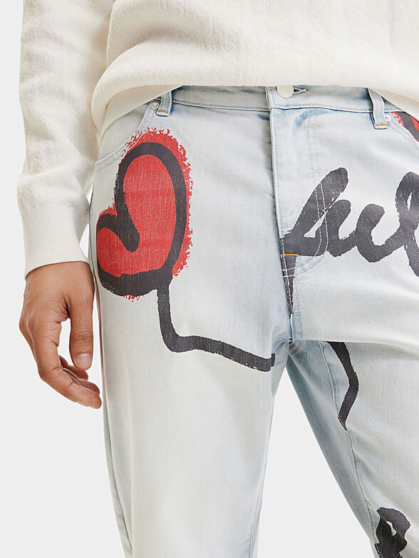 FARGO jeans with contrasting print - 3