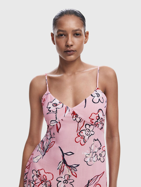 2-in-1 midi dress with detachable top - 4