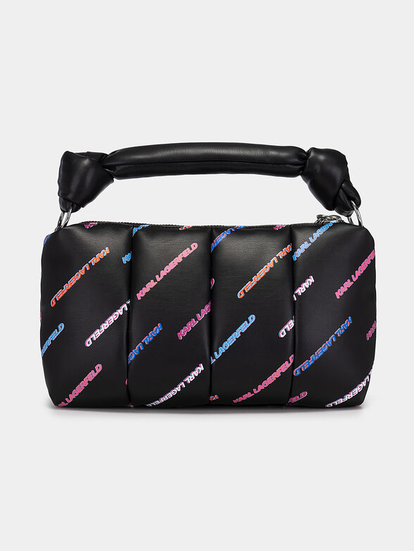 K/KNOTTED black bag with multicolor logo print - 2