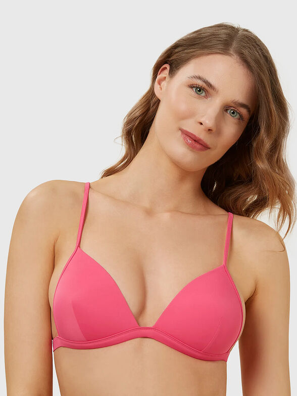 ESSENTIALS bikini top in fuxia - 1