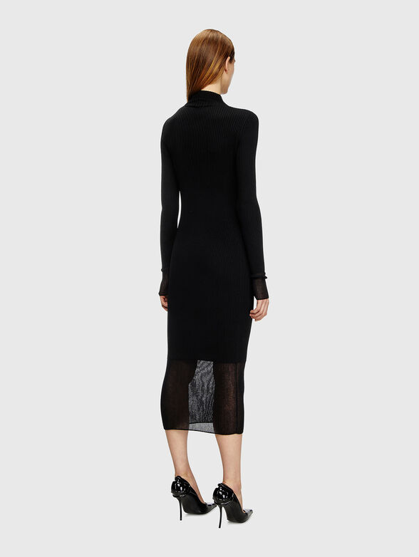 Wool dress with sheer effect - 2