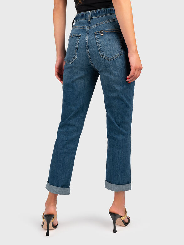 Jeans with belt and golden element - 2