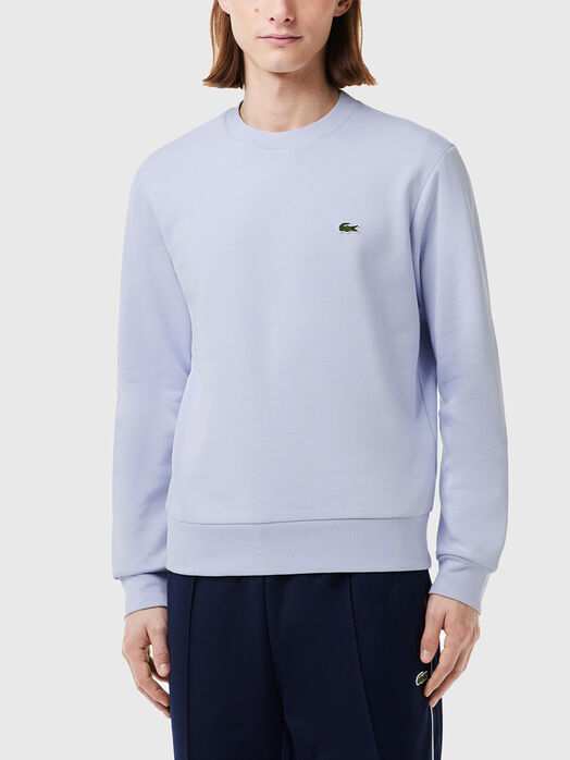 Black sweatshirt with logo accent 