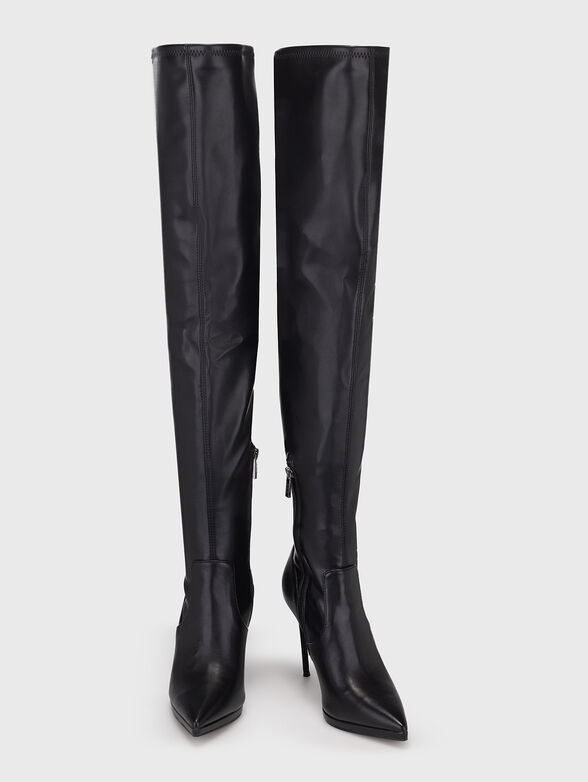 KEANDRA black eco leather boots - 6
