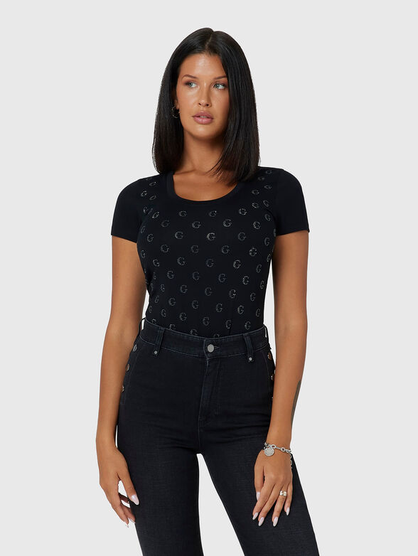 Cotton T-shirt with logo - 1