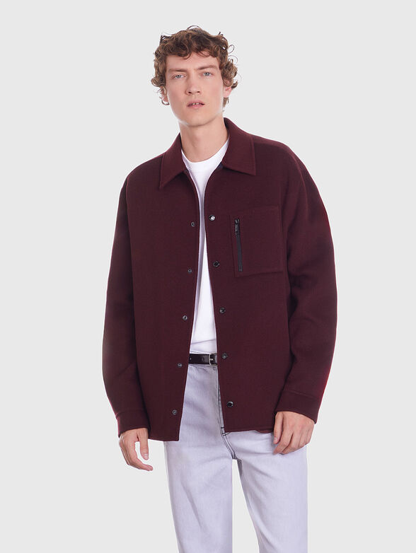 Overshirt in bordeaux - 0