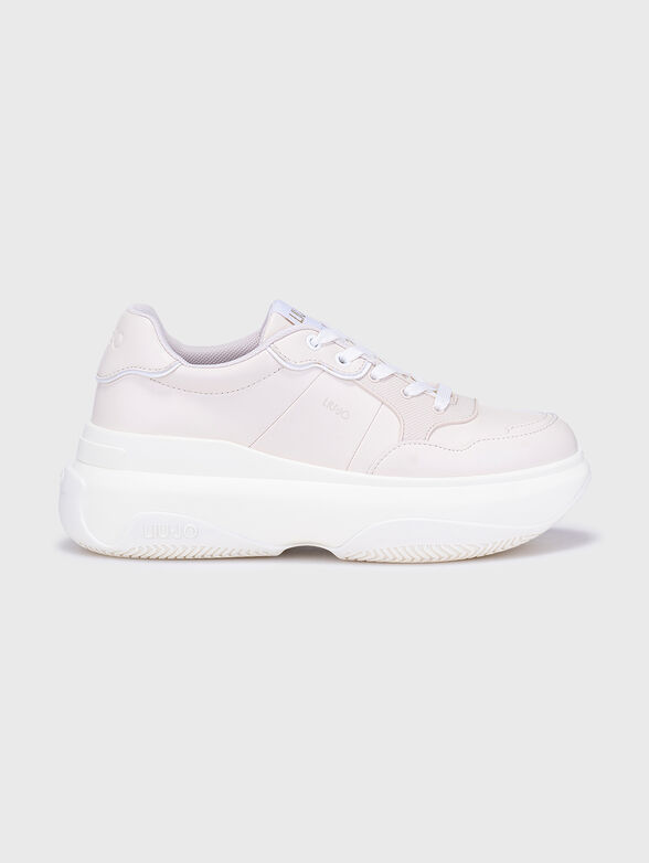 Sports shoes in ecru color - 1