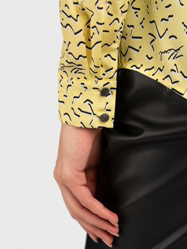 Silk shirt in yellow - 3