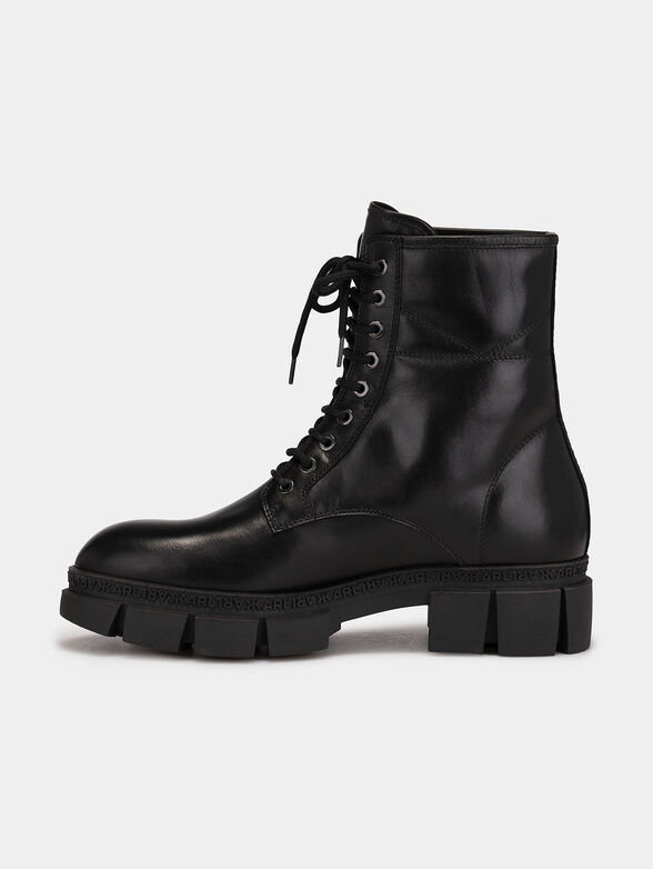 ARIA leather boots with laces - 4