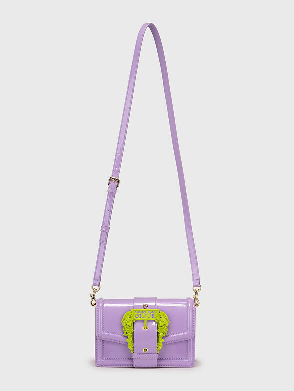 Purple bag with contrasting accent buckle - 2