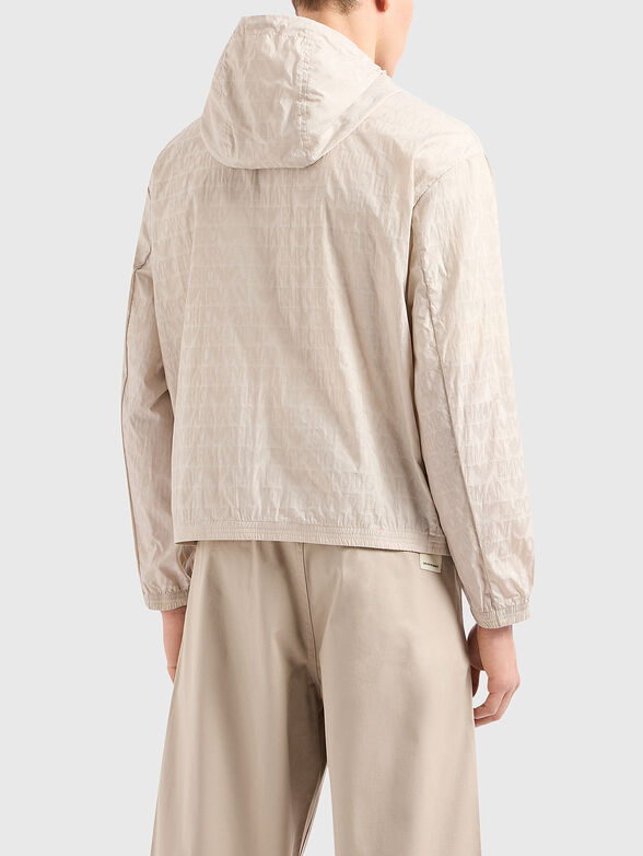 Beige jacket with hood - 3