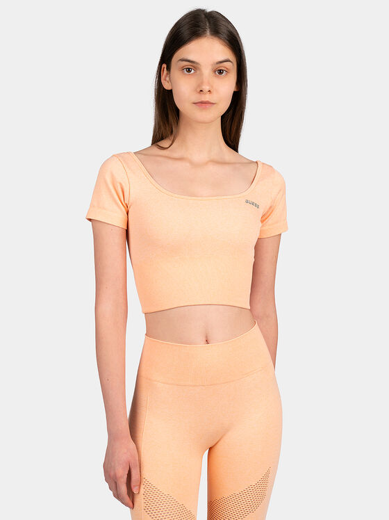 T-shirt in coral - 1