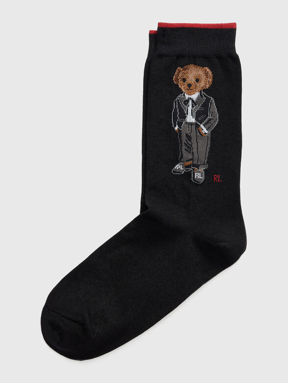 Socks with Polo Bear embroidery - 0