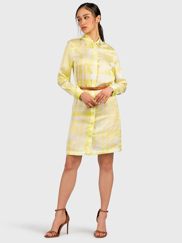 Shirt dress with jewel embroidery  - 2