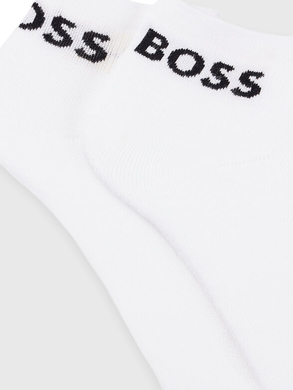 Two pairs of socks with contrasting logo - 2