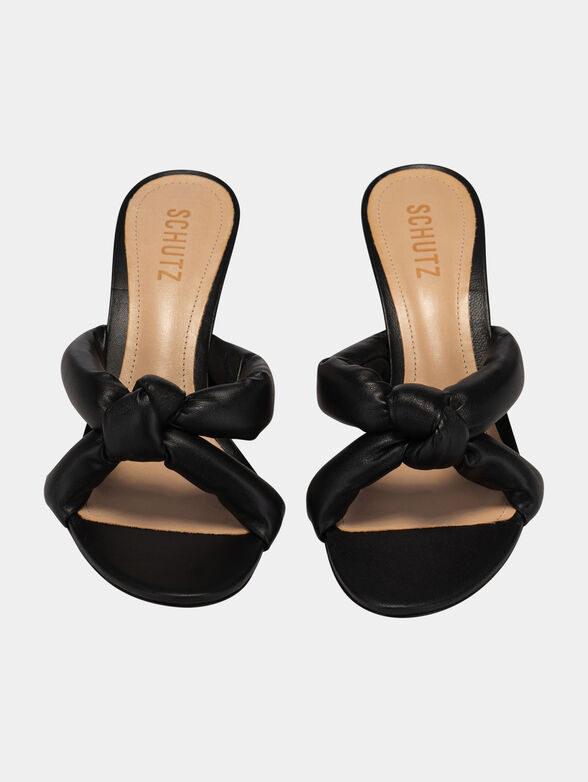 Black heeled sandals - 6